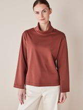 Shirt Langarm, maroni