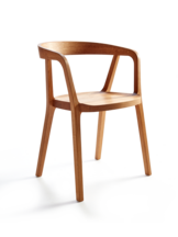 Stuhl Asensio, mit Armlehne, Eiche