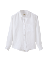 Bluse Langarm, weiss