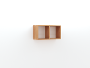 Hängeregal Galanto, 60x20x31 cm, Buche