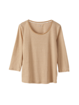 Shirt 3/4-Arm, ringel safari/weiss