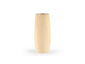 Vase aus Eschenholz, inkl. Glaseinsatz