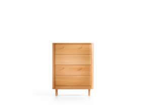 Schuhschrank Tonda, 2 Klappen, Buche