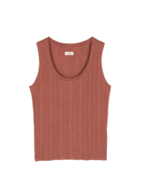 Stricktop aus Bio-Baumwolle, mahagoni melange