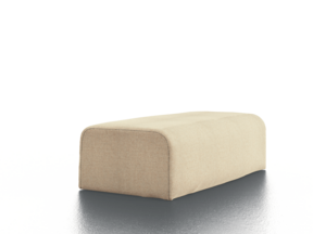 Sofaarmlehne lose mit Bezug Wollstoff Stavang Sand, B 24 x T 50 x H 14,5 cm