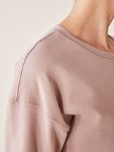 Sweatshirt Langarm, 100 % Bio Baumwolle, nougat