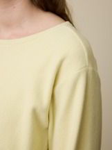 Sweatshirt aus Bio-Baumwolle, pastellgelb