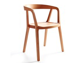 Stuhl Asensio, mit Armlehne, Buche