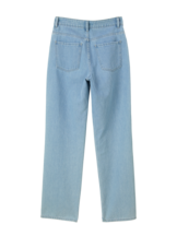 Jeans straight, light blue denim