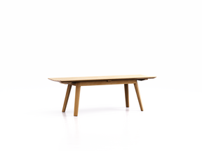 Holzbank Mirato ohne Rückenlehne, Eiche, L 150 x T 46 x H 48 cm