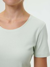 T-Shirt aus Bio-Baumwolle, pastell aqua