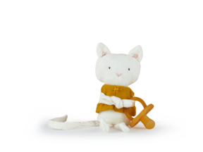 Schnullerhalter Katze Kasimir, natur