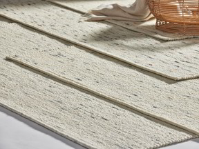 Naturteppich Fiamma, Schurwolle und Baumwolle