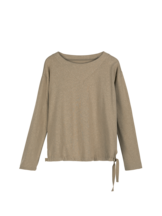 Langarmshirt aus Bio Baumwolle/Hanf, olive