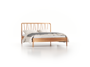 Bett Abea mit Betthaupt, 160 x 200 cm, Eiche