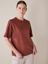 Shirt Halbarm, Baumwolle, maroni