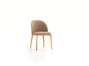 Stuhl Belmont ohne Armlehne 54X60/45X83/48 cm, mit Bezug, Wollstoff Stavang Sand (66), Buche