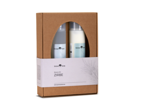 ZIRBE Beauty Set: entspannendes Duschgel & Körperlotion