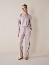 Pyjama-Hose, ringel rose/rouge