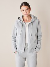 Sweatjacke Langarm, 100 % Bio Baumwolle, mintgrau