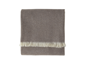 Wohndecke Xaver, kaffee gemustert