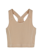 Yogatop aus Bio Baumwolle, camelie