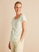 Shirt Kurzarm, marzipan