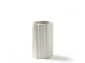 Vase aus Keramik, weiß
