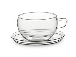 Jumboteetasse ohne Teesieb ø 16 cm Höhe und ohne Deckel 8 cm, Borosilikatglas