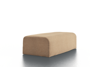 Sofaarmlehne lose mit Bezug Wollstoff Stavang Haselnuss, B 24 x T 50 x H 14,5 cm