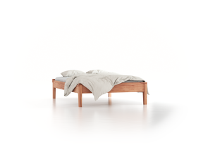 Bett Alpina ohne Betthaupt, 140 x 200 cm, Kernbuche
