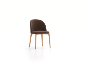 Stuhl Belmont ohne Armlehne 54X60/45X83/48 cm, mit Bezug, Wollstoff Stavang Torf (64), Eiche