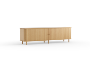 Rolloschrank Tonda inkl 2 Fachbretter u. Rollo, Eiche