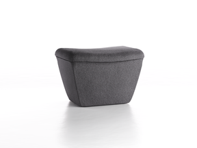 Hocker Coppini B 61,4 x T 44,5 x H 43 cm, mit Bezug, Wollstoff Kaland Schiefer (67)