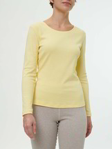 Langarmshirt aus Bio-Baumwolle, zitronensorbet