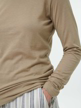 Langarmshirt aus Bio Baumwolle, light khaki