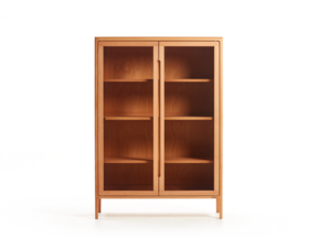 Vitrine Tenso, Türfüllung Glas, Buche