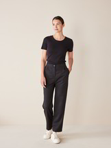 Marlenehose-Cool Wool, schwarz