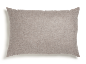 Sofakissen-Überzug, 60 x 85 cm, Wollstoff Tano Natur (79), mit verdeckter Knopfleiste