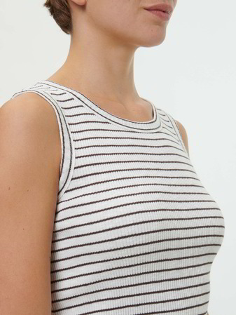 Kleid aus Bio Baumwolle, 63 kakao/offwhite