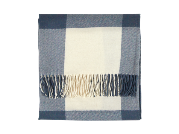 Wohndecke Yuma, blau/natur