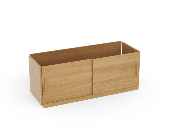 Regal Quintum Schiebetüren-Set Holz, Eiche