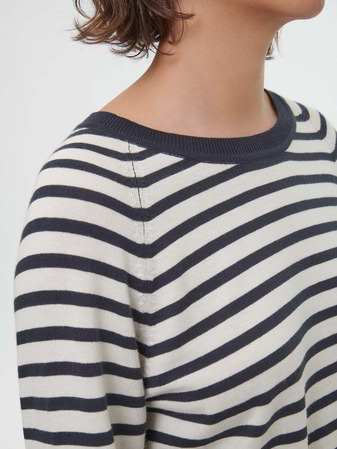 Pullover aus Bio-Baumwolle, 55 navy/offwhite ringel