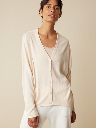Strickjacke, creme
