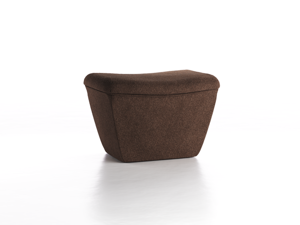 Hocker Coppini B 61,4 x T 44,5 x H 43 cm, mit Bezug, Wollstoff Stavang Torf (64)