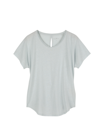 Shirt aus Bio Baumwolle/Hanf, eisblau