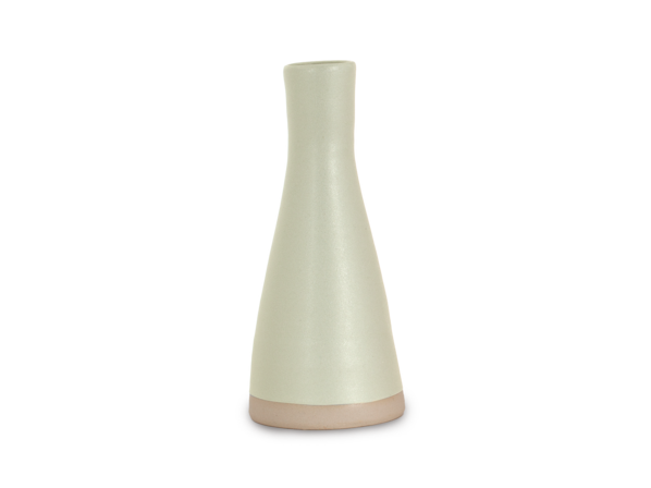 Kerzenständer oder Blumenvase aus Porzellan, sand