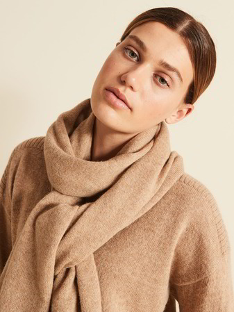 Strickschal Baby Alpaka, dinkel