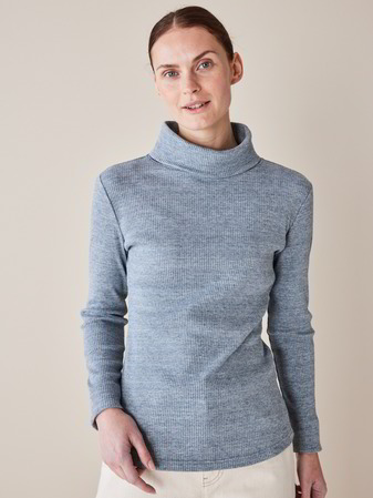 Shirt Langarm, topas melange