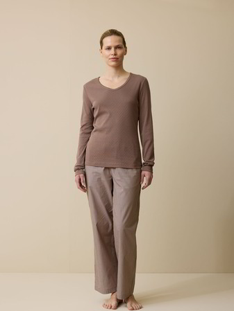 Schlafshirt aus Bio-Baumwolle, mauve